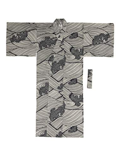 Edoten Yukata (With an Obi Belt) Relax Casual Wave vortex NV XXL