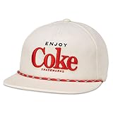 AMERICAN NEEDLE Coke Coca Cola Officially Licensed Coachella Adjustable Baseball Hat (21017A-COKE-OWHT)