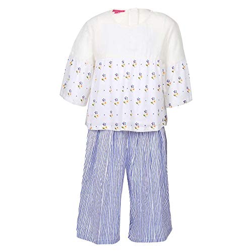 BIBA Girls Cotton PRINTED STRAIGHT top(KW3250E_OFF WHITE_11)