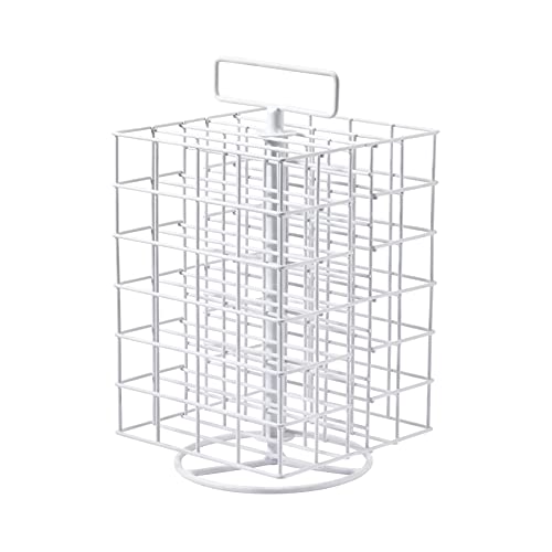 White Paint Storage Spinner by Craft Smart - Paint Tower Organizer Holds Up to 48 2oz Bottles - 1 Pack