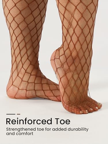 Image of Plus Size Fishnet tights stockings Big Mesh Leggings Pantyhose for women