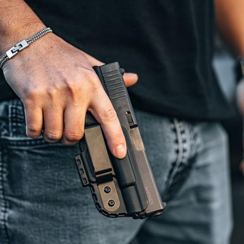 OMITAC IWB holster fits all Glock G17,19,22,23,31,32 Gen3, Gen4 and Gen5 ambidextrous hidden holsters for Glock 17 Glock 19 Glock 26