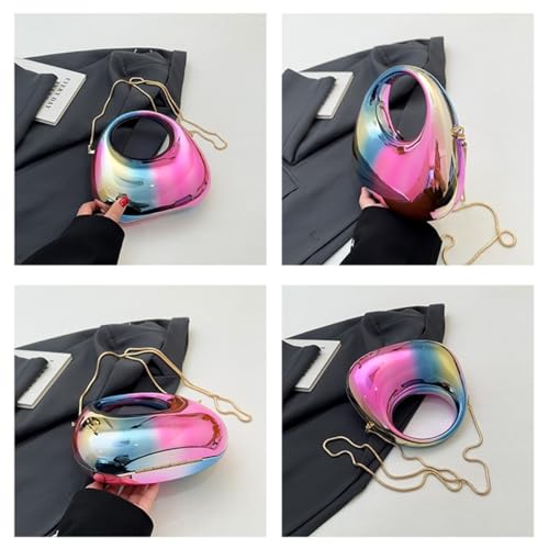 Image of Acrylic Handbags for Women Cute Acrylic Clutch Small Unique Purse Trendy Metal Evening Bag for Party Cocktail