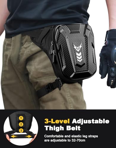 image for ISEYOU Thigh Bag, Drop Leg Bag for Women Men, Motorcycle Leg Bag with 