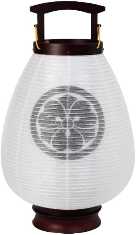 Amazon｜家紋入れ盆提灯 ミニ コンパクト モダン【花琳行灯