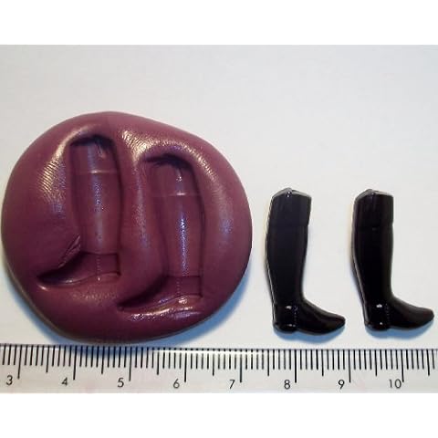 Silicone Mould Riding Boots Icing Cake & Cupcake Topper Womens Cover