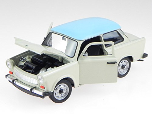 Preisvergleich Produktbild Trabant 601 creme blau Modellauto 24037 Welly 1:24