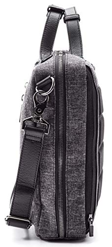 Hook And Albert Melange Fabric 3-Way Carryall, Grey (Grey) #TOP1