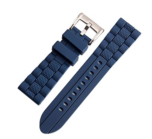 Bracelet de montre en caoutchouc 20mm 22mm 23mm homme femme agate souple
