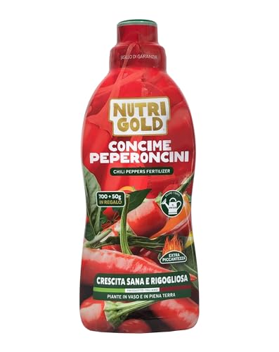 Concime Liquido Per Peperoncini - Formula Specifica NPK 6,5-4,5-5 Con Microelementi | 700g + 50g Omaggio