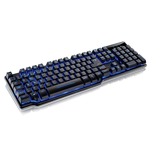Teclado Gamer Razmig Sensibilidade Mecânica LED Warrior - TC196