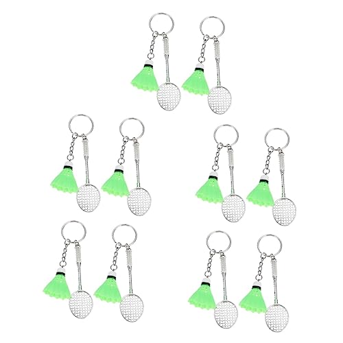 Porte-clés badminton HANABASS lot de 10 pièces pour clés et téléphones