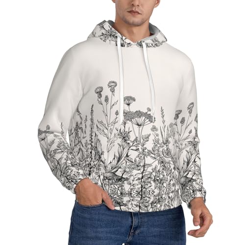 Sweat à capuche imprimé floral idéal pour vos balades en nature