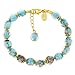 GlassOfVenice Murano Glass Sommerso Bracelet - Dark Aqua