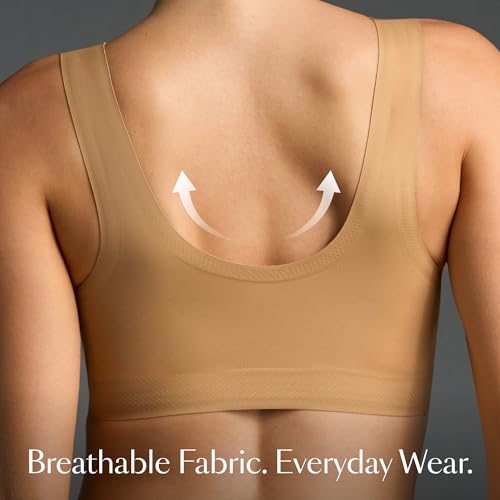 Image of EBY Wireless Bralette Bras for Women, Seamless and Wireless with Wide Comfort Straps