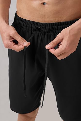 Image of TECHNOSPORT Men's Active Out Shorts ELASTOPLUS Stretch Quick Dry Sports Shorts for Gym Running Training Slim Fit Pocket UPF50+ Anti Odour