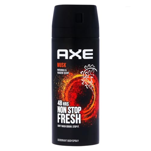 Axe Musk Deodorant Body Spray for Men | 48H* Odour Protection | With Lavender, Geranium, and Vanilla notes| 150ml