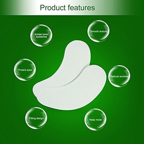 100 Paar Ooggelpads, Onderoogpads Wimperverlengingsgelpatcheskit, Pluisvrije Verlenging Ooggelpleisters Hydraterende… - Afbeelding 5