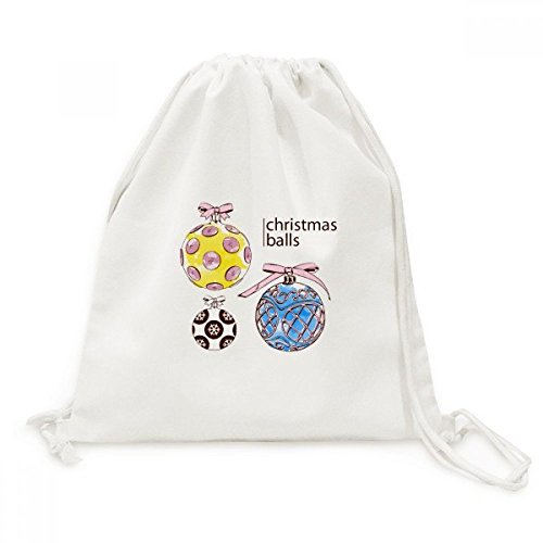 Sac à dos cordon motif bonbons Joyeux Noël pour voyage et sac de toile shopping