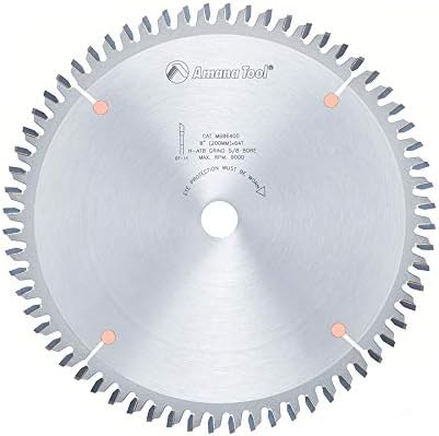 Amana Tool - MB86400 Carbide Tipped Double-Face Melamine 8" Dia x 64T H-ATB, -6 Deg, 5