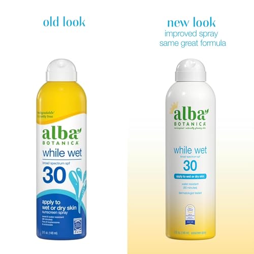 Image of Alba While Wet Sunscreen Spray SPF30, 5 Oz