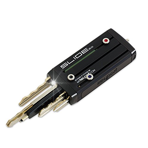 Image of Keyport Slide Starter+ Bundle (Black) - Everyday Multi-Tool (Flashlight & Pen) + Keys (SC1 & KW1) for The Modern Lifestyle - Compact Key Holder - Pocket Key Organizer - Hi-Tech Keychain Alternative