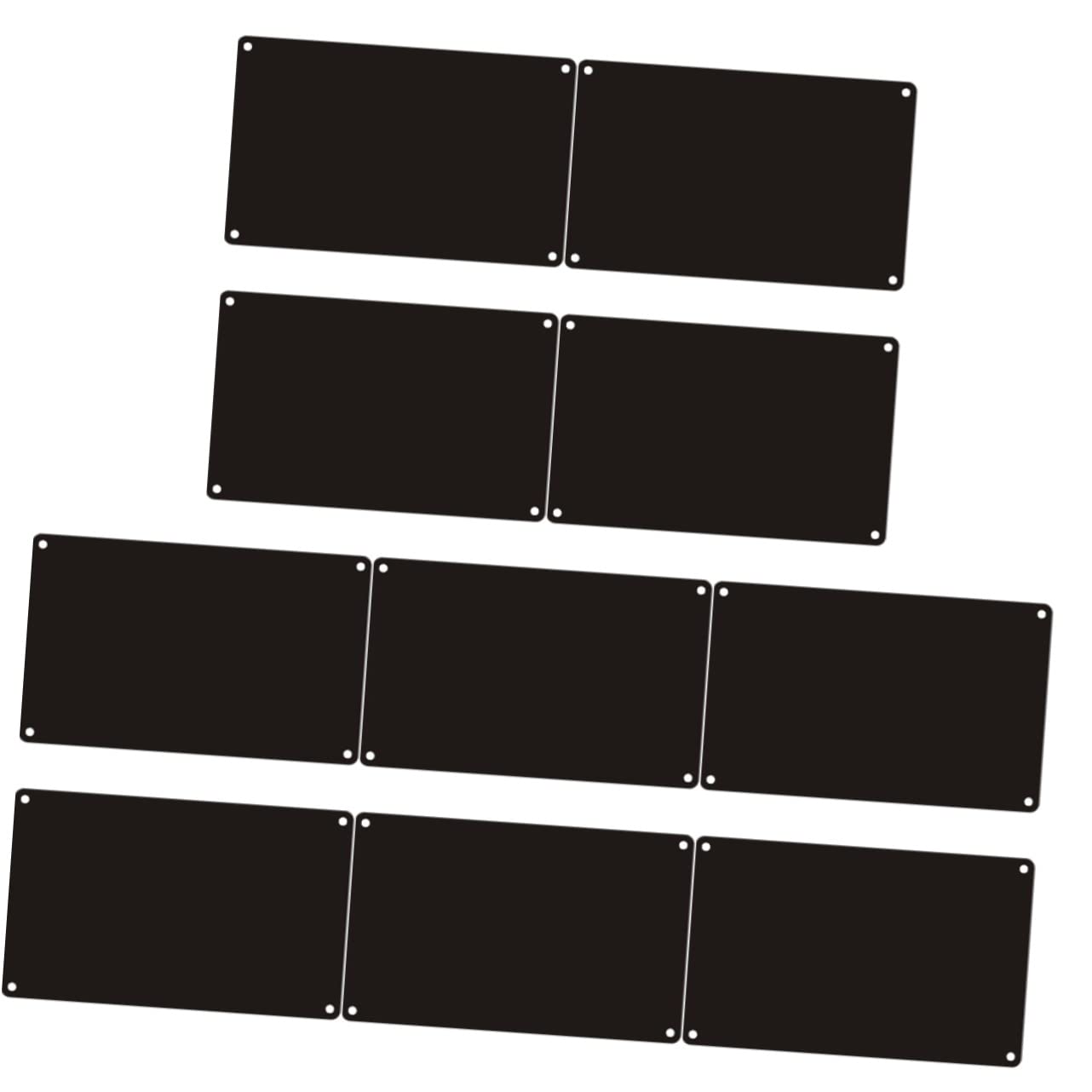 Alipis 10pcs Name Sign Engraving Name Plate Hotel Blank Sign DIY Slate Blank Signs for Crafts Metal Door Plate Door Supply DIY Accessory Blank Metal Sign Door Accessory DIY Door Plate