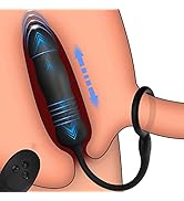 ChicLSQ Männlicher Prostata Stimulator Massagegeräte Analvibratoren mit Penisring Fernbedienung T...