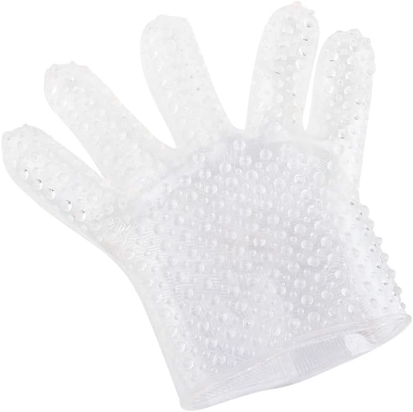 NUHUi Silicone Relaxation Bathing Massage Glove Spike Foot Massage Rave Bath Glove Party Toys Right Hand Small Size