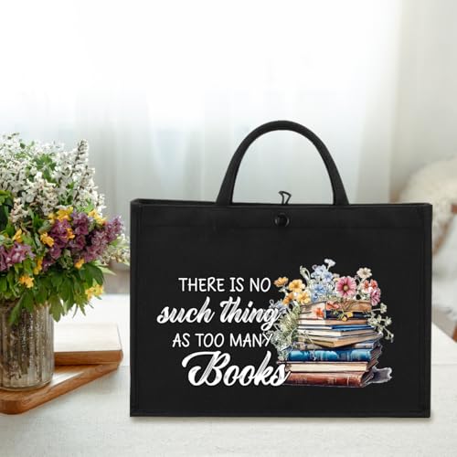 Bolso Tote Book Christmas Librarian para mujeres lectoras miniatura 6