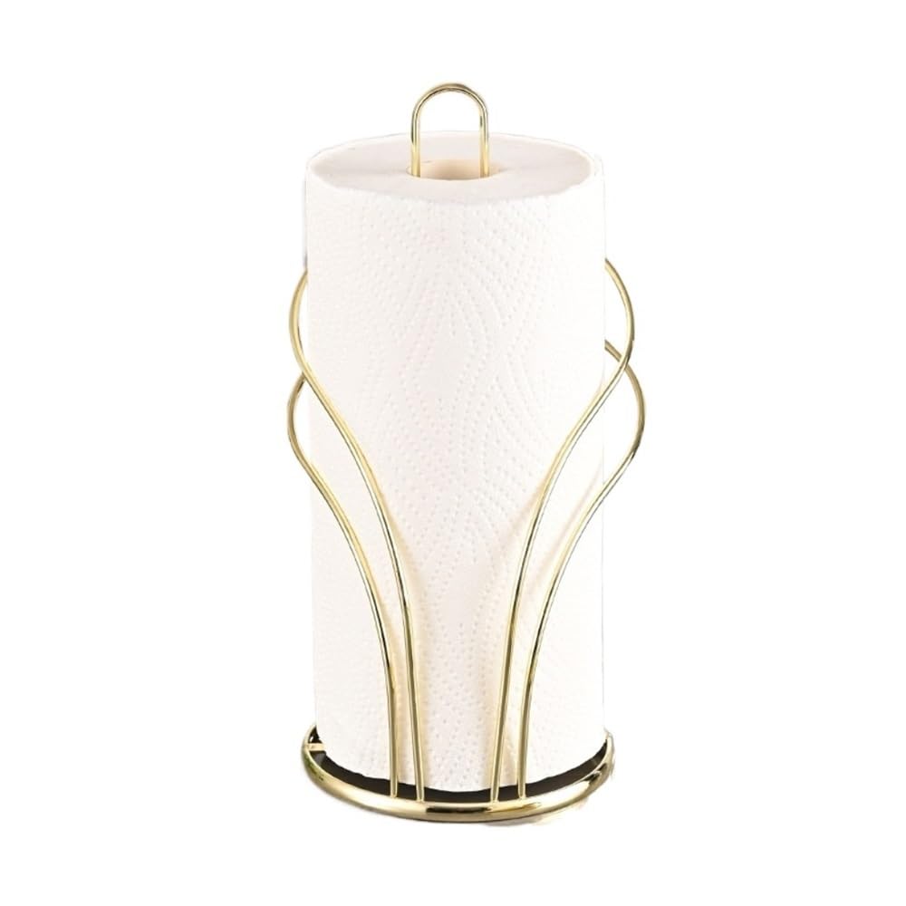 PaperTowel Holder, Metal Paper Towel Holder - No Drill Vertical Stand for Kitchen Counter & Dining Table