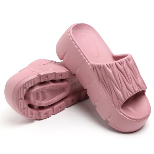 Image of EVA Women Slider | Lightweight Cushioned Slip-On Slides | Anti-Skid, Water-Friendly, Quick-Dry | Indoor /Outdoor Comfort