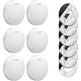 SAVS SM11 Rauchmelder 6er-Pack – 10 Jahre Batterie – Extra dünnes Design – Kein LED-Licht – Montage ohne Bohren – Entspricht europäischer Norm – Feuermelder