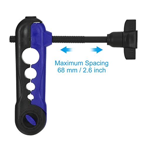 PATIKIL Fishing Line Spooler, Fishing Reel Spool Station Tool Adjustable for Various Sizes Rod Blue Black - Image 3