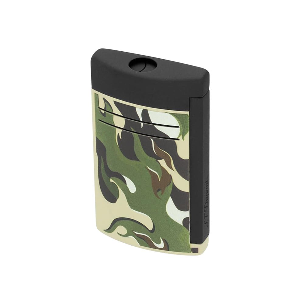 Briquet Maxijet ST Dupont vert pour vos sorties en plein air et randonnées