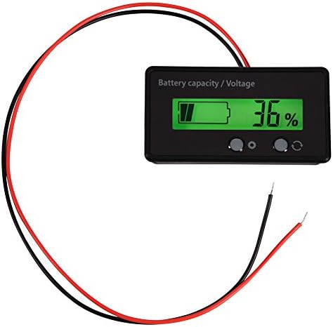 Tihebeyan LCD Display Digital Multimeter, 6-70V Multi-fuction Meter Battery Capacity Voltmeter Meter Monitor, Battery Indicator Monitor Module Electric Quantity Detector Reader for Vehicle Car