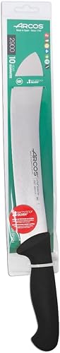 Miniatura 6 de Arcos Cuchillo de carnicero de acero inoxidable de nitrum de 10 pulgadas. Cuchillo de cocina profesional para cortar carne, pescado y verduras.