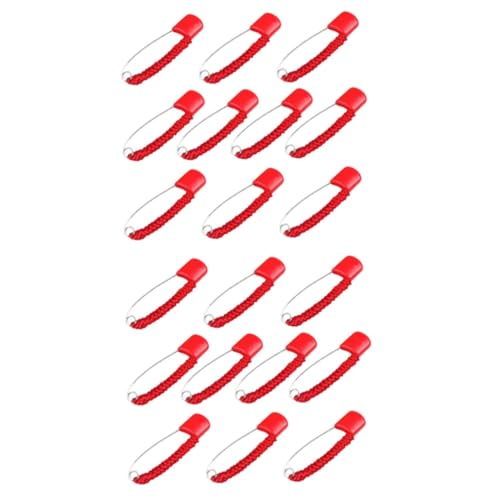 VILLCASE 20 Pcs Safety Pin Toddler Brooch Maternity Jeans Kids Clothes Brooches Girls Accessories Red Toddler Sweater Multi Brooches Shirt Pins Blouse Badge Sewing Lucky Iron Diaper Child