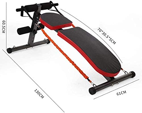FACAZ Utility Gym Bench Inklapbare halterbank, voor krachttraining en fitnessapparaten, plat en kantelbaar, zwart - Image 6