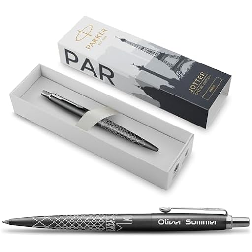 Schmalz Parker Jotter Paris Edición especial con grabado, bolígrafo premium, caja de regalo, mina azul, regalo personalizado, nombres, cumpleaños (París) | Ya disponible en tu tienda friki favorita! En mundofriki.es!