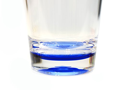 Qg 8Pc 23 Oz Clear Acrylic Iced Tea Cup With Colored Base Plastic Tumbler Set In 4 Assorted Colors #TOP3