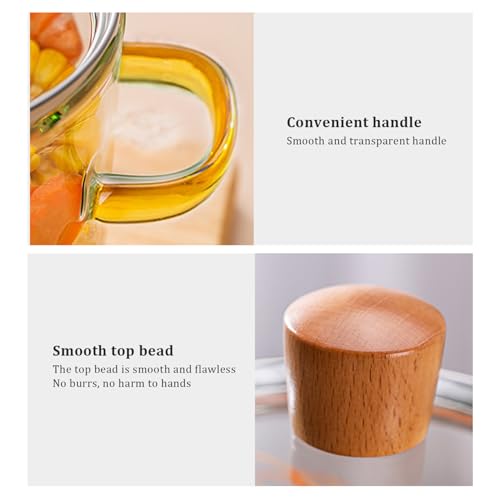 Pot en verre résistant à la chaleur 1,6 L micro-ondable - 5