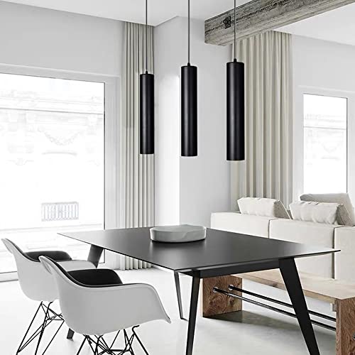 Lámpara de cilindro minimalista de 3W con acabado negro premium 6