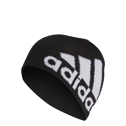 adidas Mixte COLD.RDY Big Logo Beanie, Black/White, M