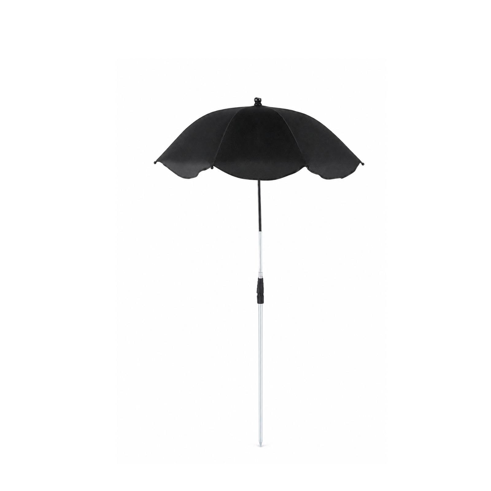 Umbrella with Ground Ground Stake Adjustable Height Telescopic Umbrella Portable for Gardeners, Anglers, Garden Beds, Potted Plants, Fishing Black-picture-49