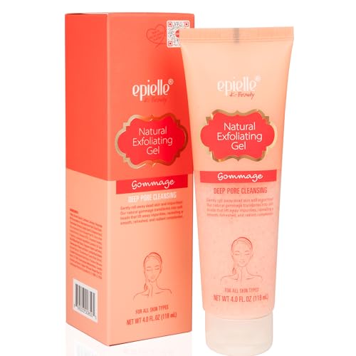 Epielle Gommage Peeling Gel | Gentle Exfoliating Face Scrub for Clear and Radiant Skin | Skin Brightener + Dead Skin Remover | 4.0 fl.Oz (118ml) | 2 pack | Exfoliator