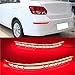 Compatible With KIA Pegas Soluto 2017-2023 LED Rear Bumper Light Rear Fog Lamp Turn Signal Brake Light Reflector(Red Cover)