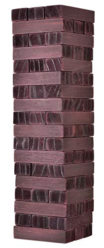 Ideas In Life Classic Stacking Tumbling Wooden Blocks Game Travel Size Tower Building Game #TOP2