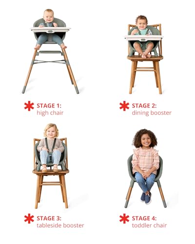 Image of Skip Hop Baby High Chair 4-in-1 Convertible High Chair, EON, Thyme