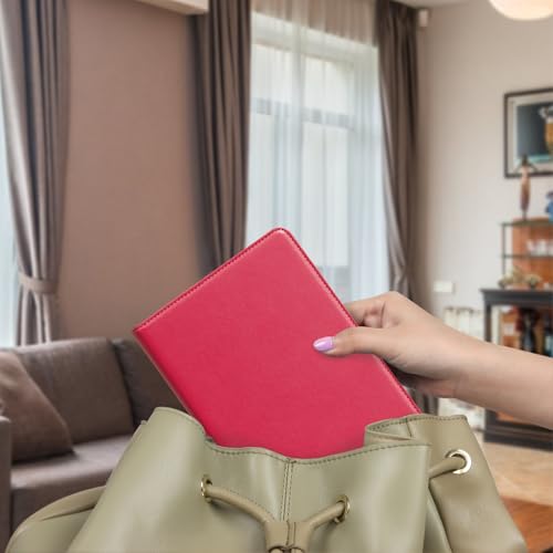 Image of CoBak Case with Stand for Kindle Paperwhite 12th Gen 2024 Released (7 inch) & Kindle Colorsoft Signature Edition - Durable PU Leather Cover with Auto Sleep Wake, Card Slot, Hand Strap Feature, Raspberry